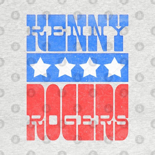 Kenny Rogers / Vintage-Style Country Music Lover Design by DankFutura